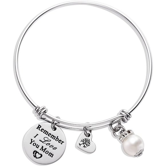 LParkin Women's Mom Birthday Gift Jewelry Charm Bracelet Inspirational Q… - Picture 1 of 5